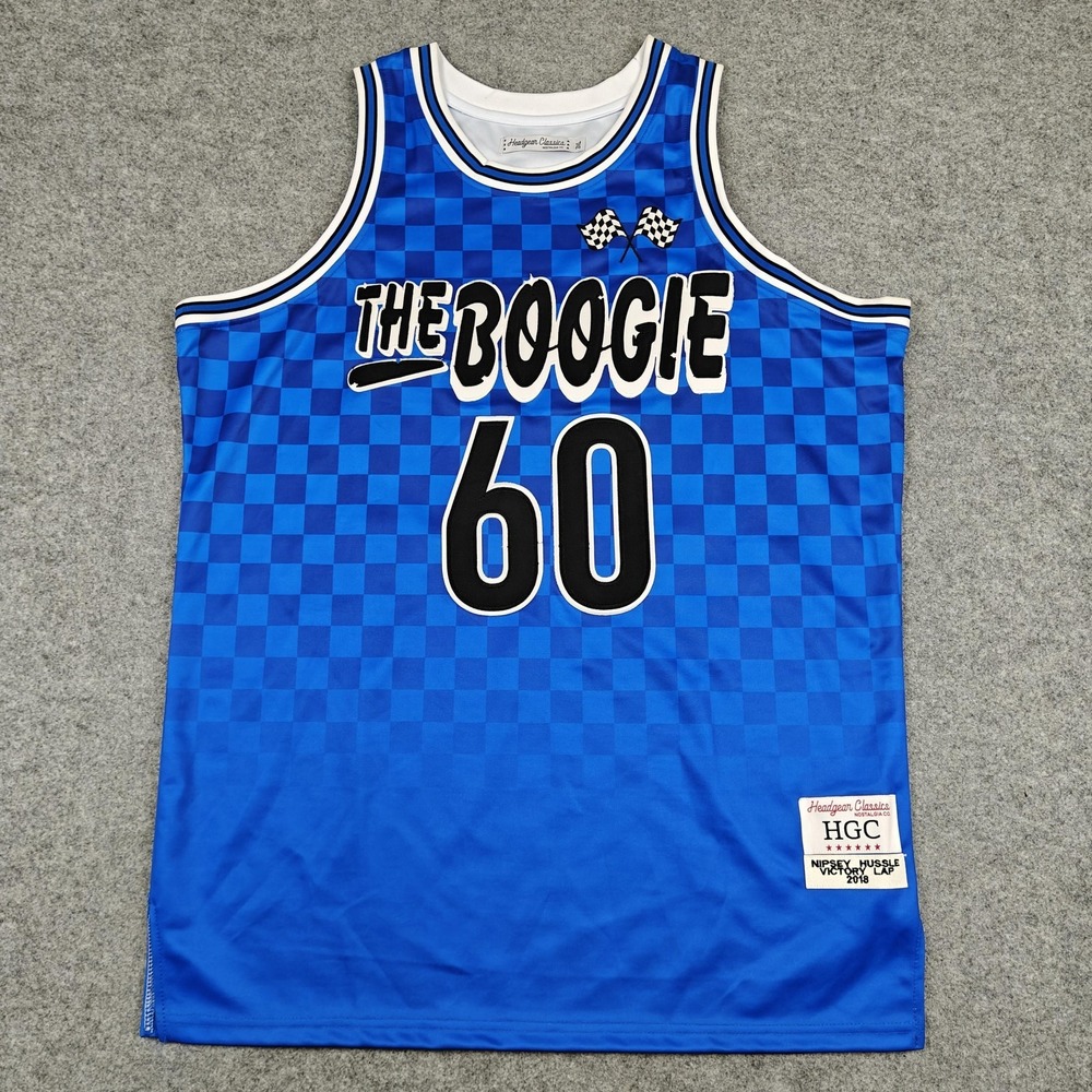 Headgear Classics Nipsey Hussle Victory Lap 2018 Jersey Mens 3XL Blue Tank NWOT